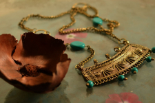 प्रभा ✺ Brass Necklace { 12 }